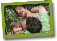 Camp Counselor connected to kids